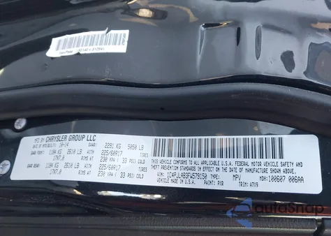 2015 Jeep Cherokee Sport из США, поврежденный, VIN 1C4PJLAB3FW579150